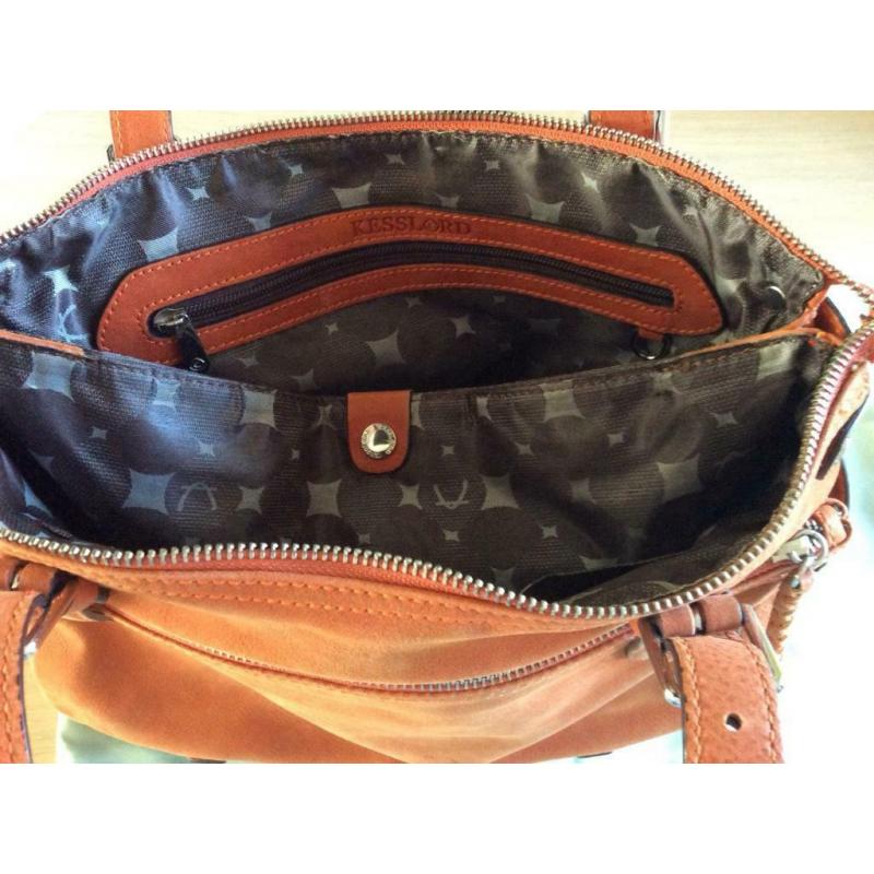 Kesslord handtas Echt leder Kleur: oranje