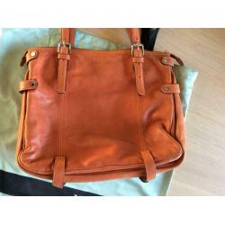 Kesslord handtas Echt leder Kleur: oranje