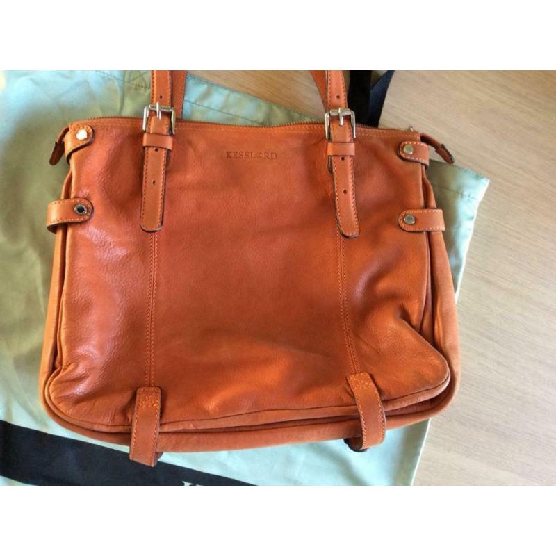 Kesslord handtas Echt leder Kleur: oranje