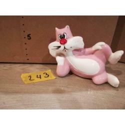 Roze kat in gebruikte staat