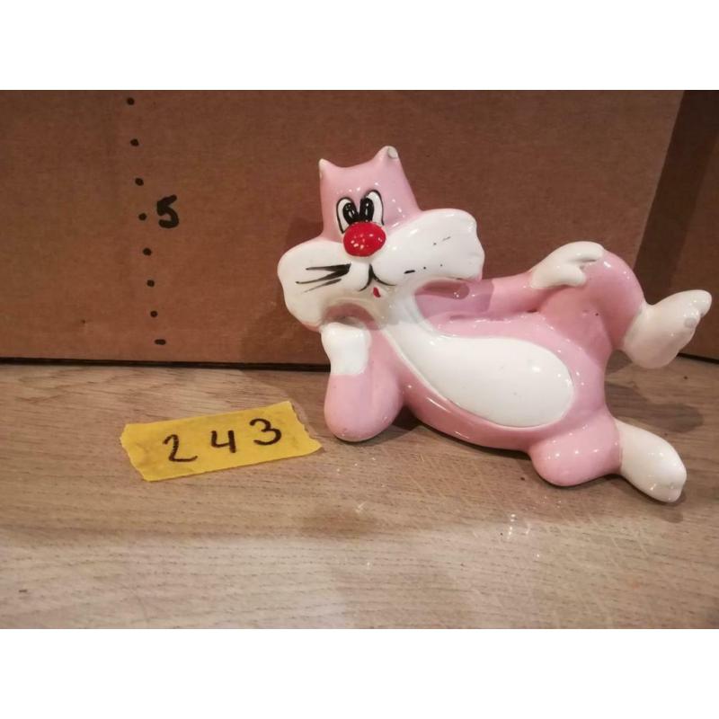 Roze kat in gebruikte staat