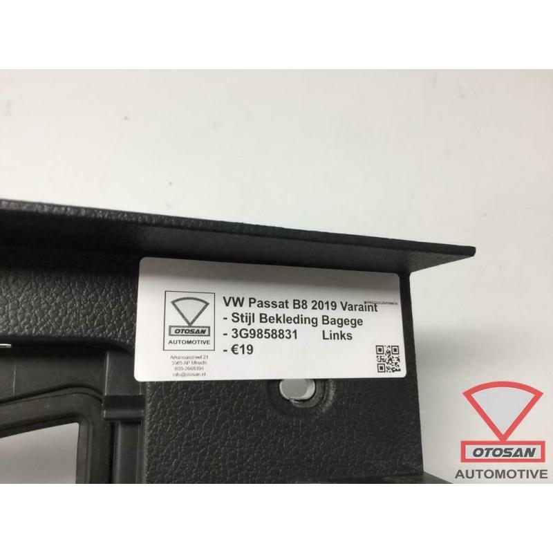 VW Passat B8 2019 Stijl Bekleding Bagage Links 3G9858831