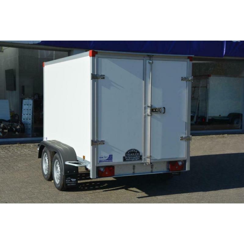Gesloten aanhangwagen ongeremd dubbel-as