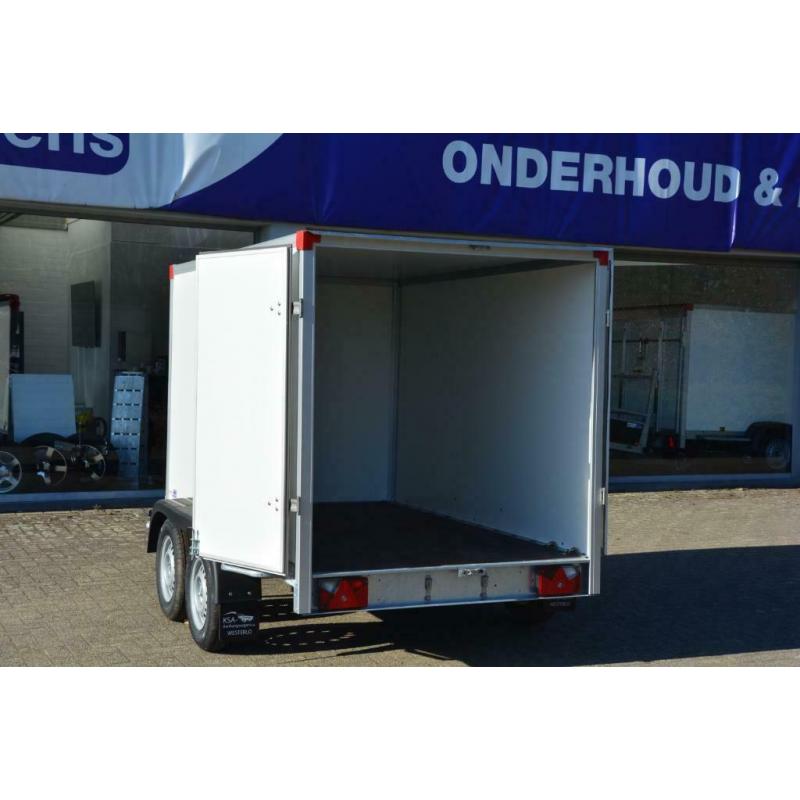 Gesloten aanhangwagen ongeremd dubbel-as