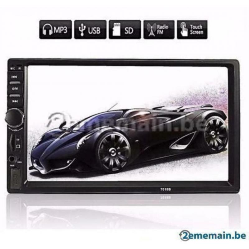 autoradio 7″ écran tactile 2din Bluetooth lecteur mp5 mp3 SD