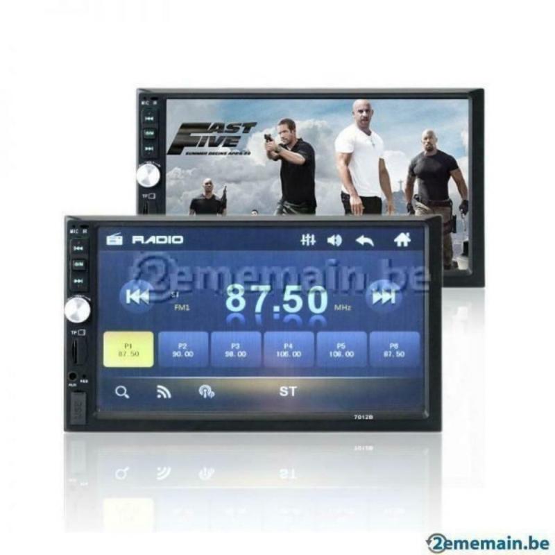 autoradio 7″ écran tactile 2din Bluetooth lecteur mp5 mp3 SD