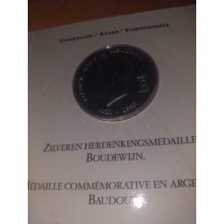 Pièce en Argent Roi Baudouin