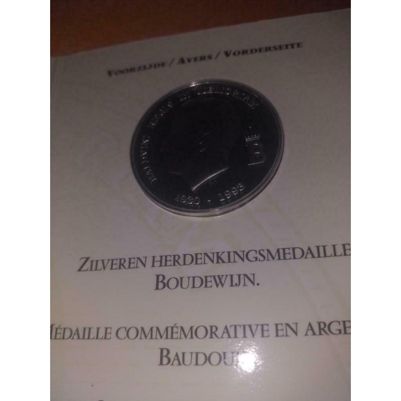 Pièce en Argent Roi Baudouin
