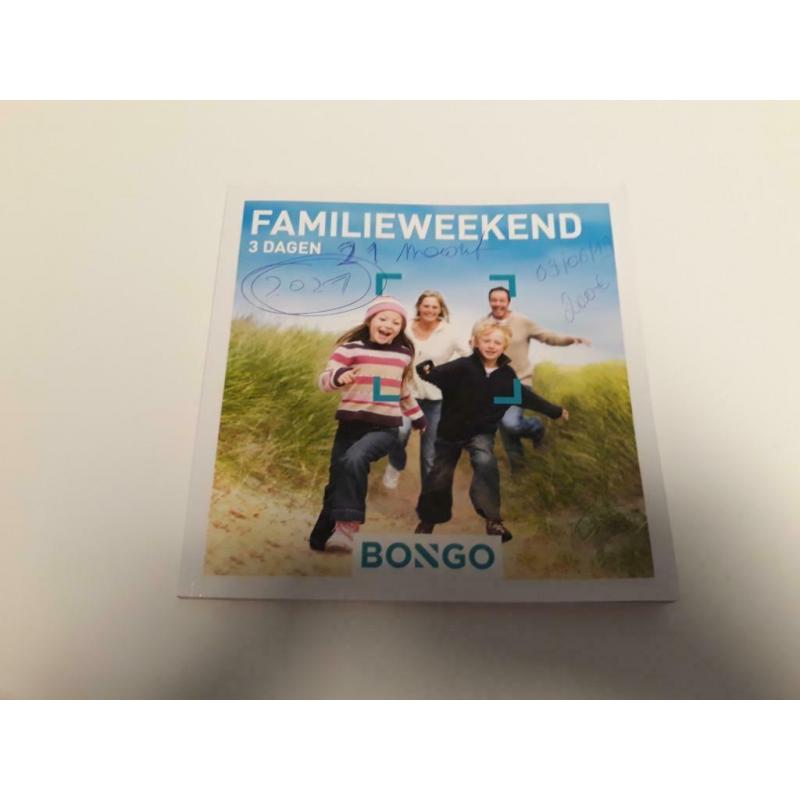 bongo bon - familieweekend 3 dagen, 200 euro nieuwprijs