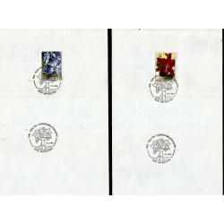 België 1985 Verzorgde afstempeling op blad 130 x 260 mm