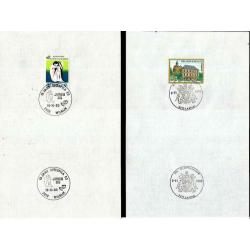 België 1985 Verzorgde afstempeling op blad 130 x 260 mm