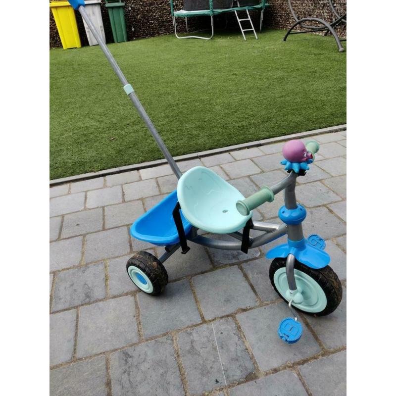 Driewieler met duwstang
