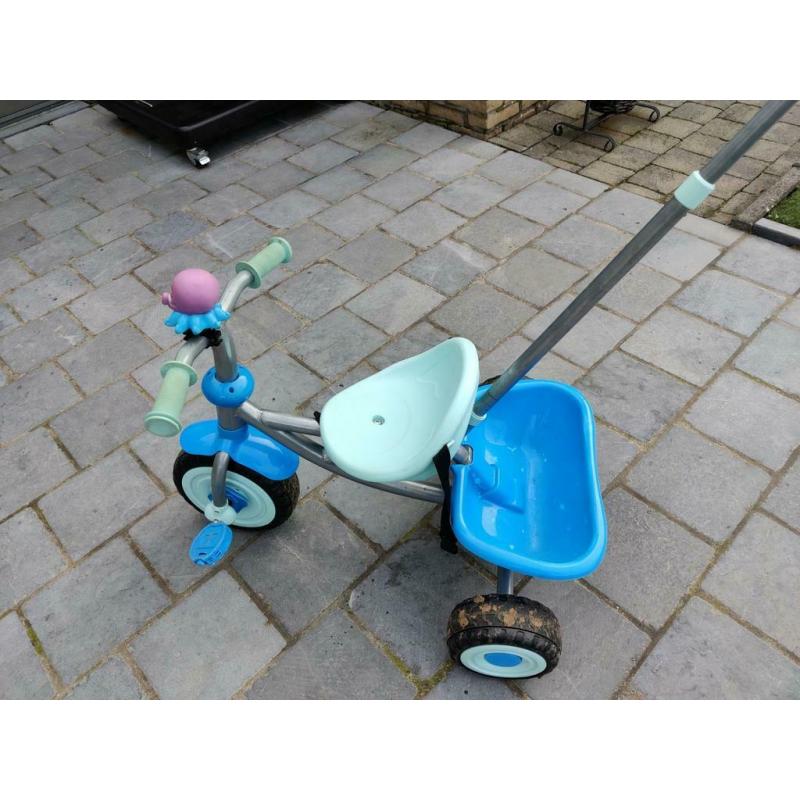 Driewieler met duwstang