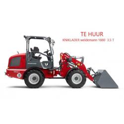 te huur graafmachine en weidemann