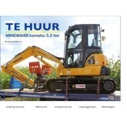 te huur graafmachine en weidemann
