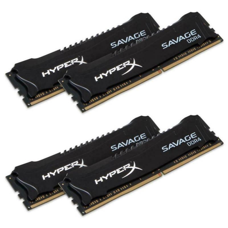 DDR4 HyperX Savage Black - 4 x 8 Go - 2400 MHz - CAS 12