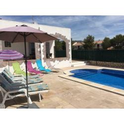 Villa à 100 m de la mer, 3 chambres, piscine, Costa Dorada