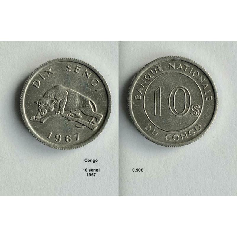 Congo 10 sengi 1967
