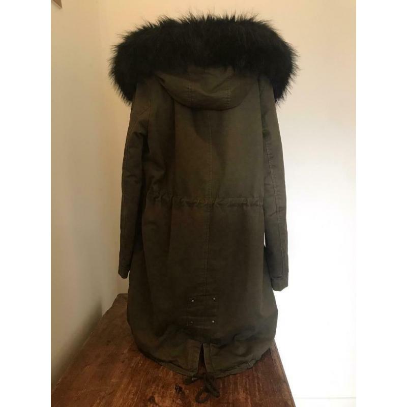 MANTEL MET BONTKRAAG mt M