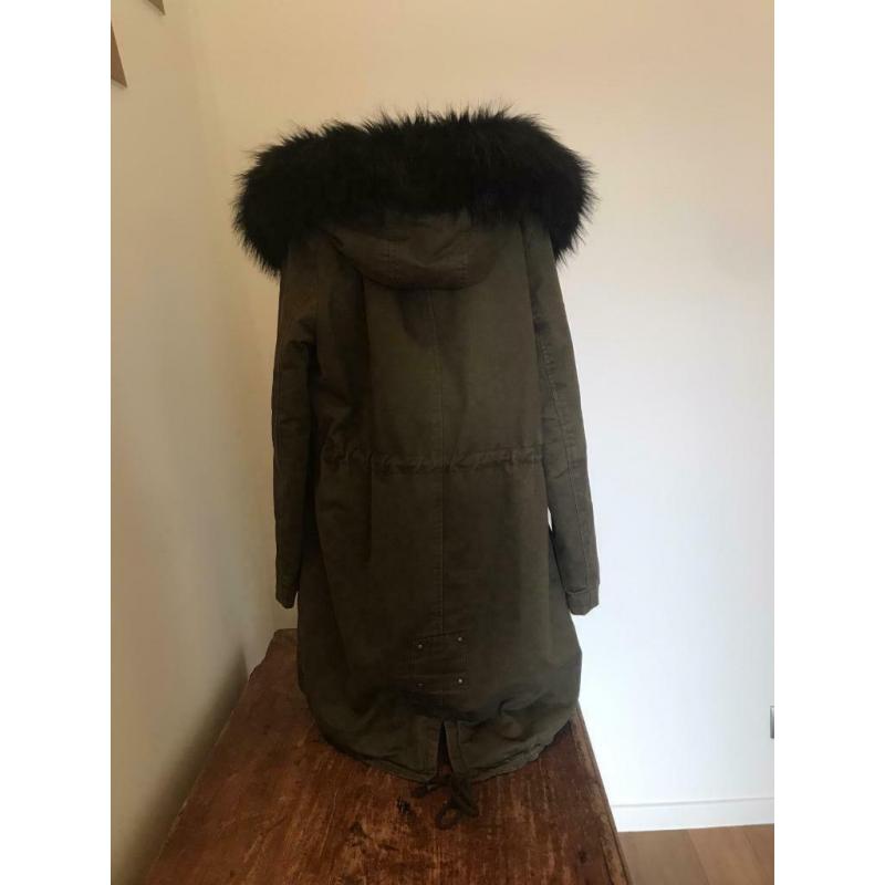 MANTEL MET BONTKRAAG mt M