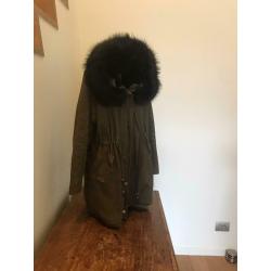 MANTEL MET BONTKRAAG mt M