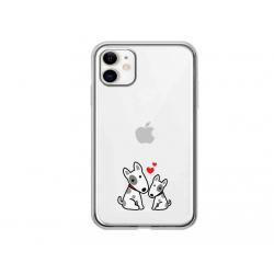 Apple Iphone 11 Siliconen cover hoesjes hondjes/hartjes