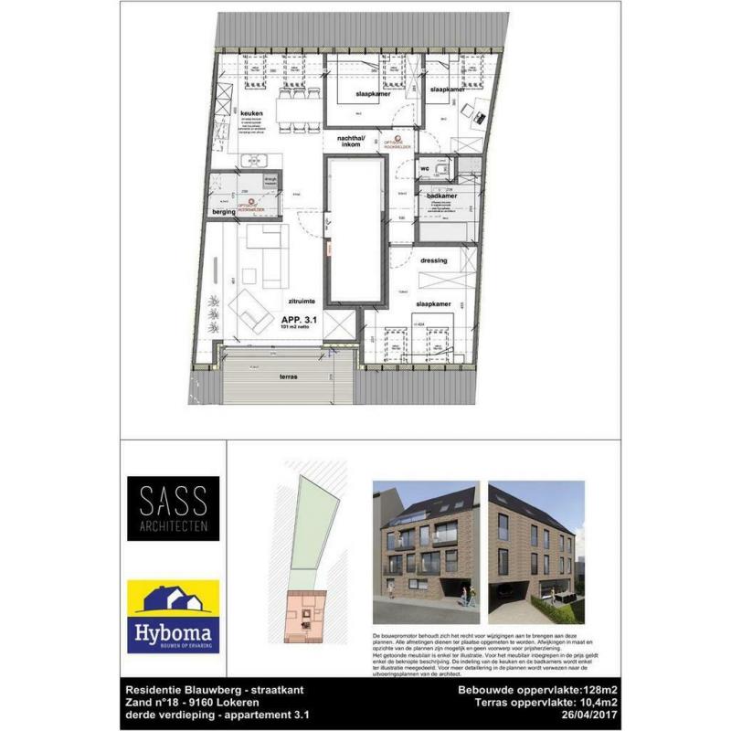 Appartement te koop in Lokeren, 3 slpks