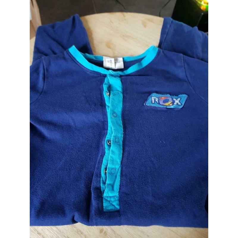2 pyjama jumpsuit Rox maat 98 104