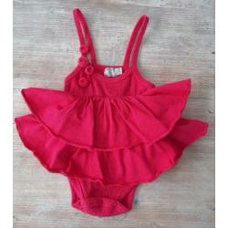 Eliane et lena / lijn Taille O romper jurkje maat 50 fuchsia